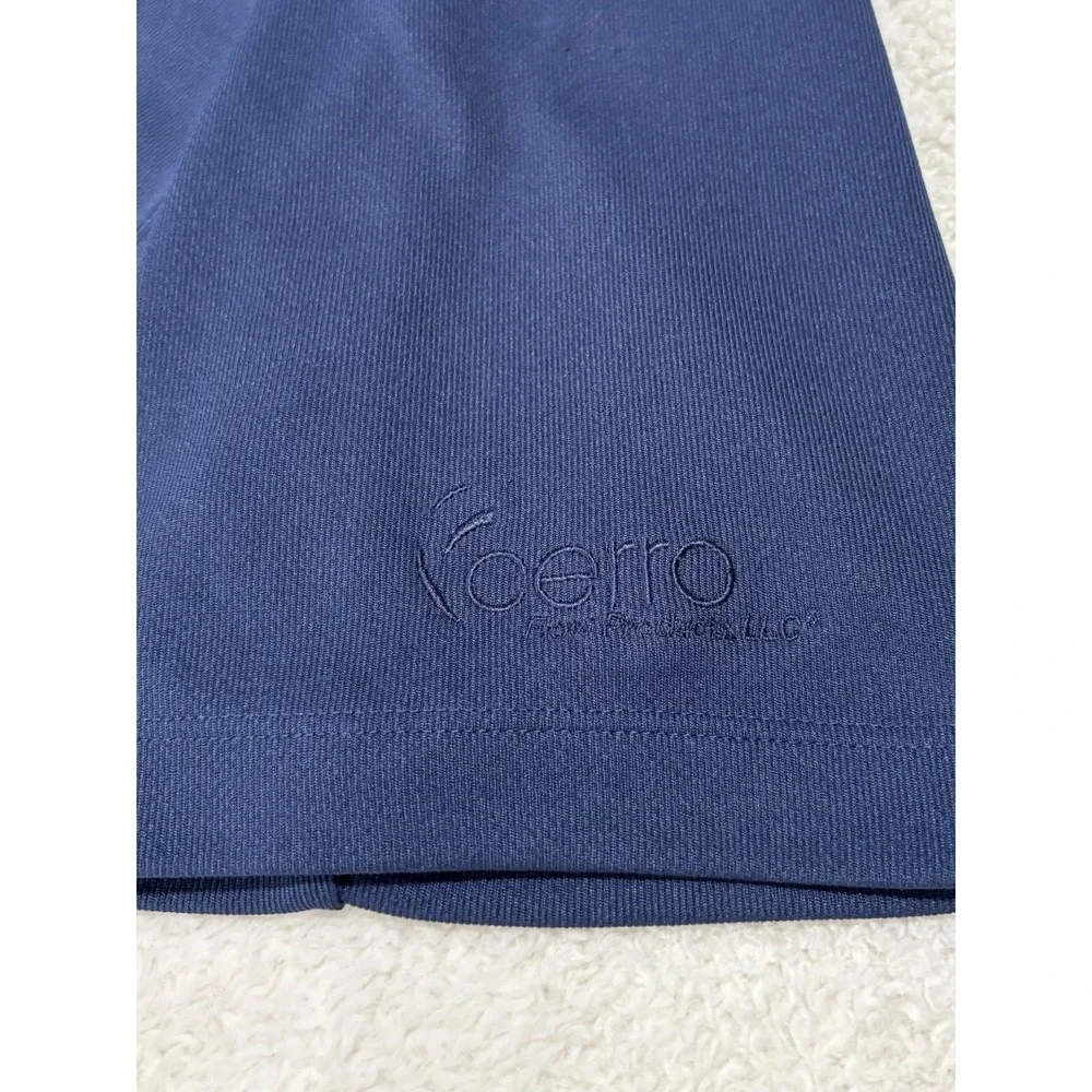 Nike Golf Polo Shirt Mens Large Blue Short Sleeve Dri-Fit Golfing Rugby‎ Causal